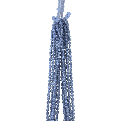 Grey Dyed Freshwater Keshi Pearl Strand | 6 × 7 × 10mm AA Grade | Per Strand