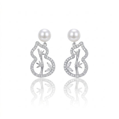 14K Gold Filled - White Freshwater Pearl Bread-Shape Earrings | 5–6mm AAA Grade