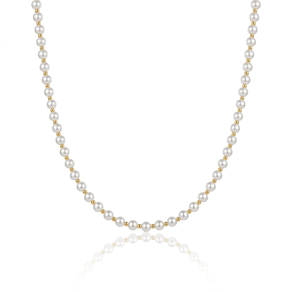 S925 Silver - White Freshwater Pearl Jewelry | 3–10mm AAA Grade | Round Pearls