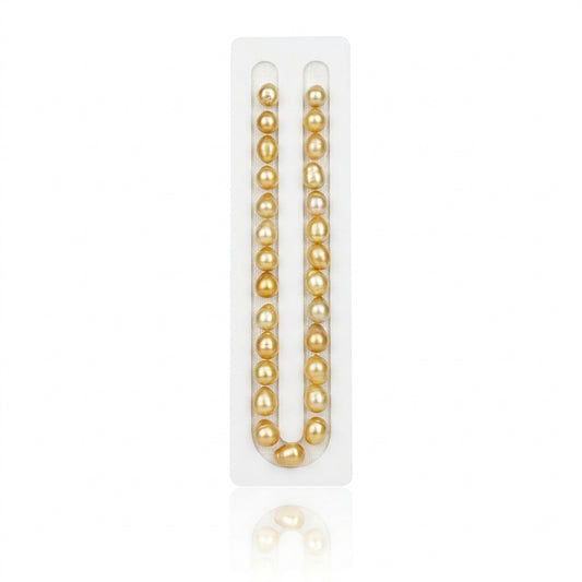 Rich Gold South Sea Baroque Pearl Loose Strand | 10–13mm AAA Grade | Per Strand