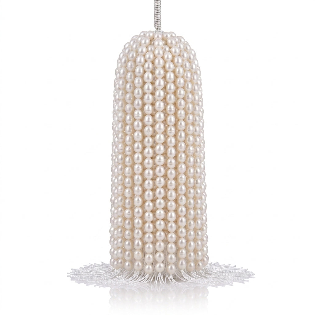 Pinkish-White Freshwater Pearl Strand | 6–6.5mm AAAA Grade