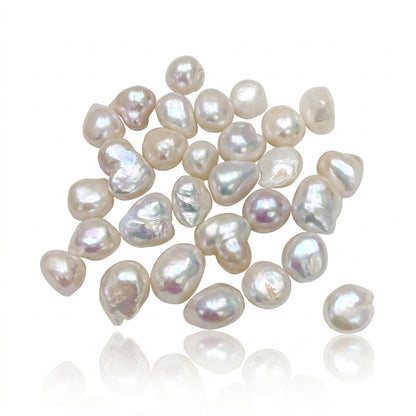 White Baroque (Keshi) Freshwater Pearl Losse | 13mm AAA Grade | Per Kilogram