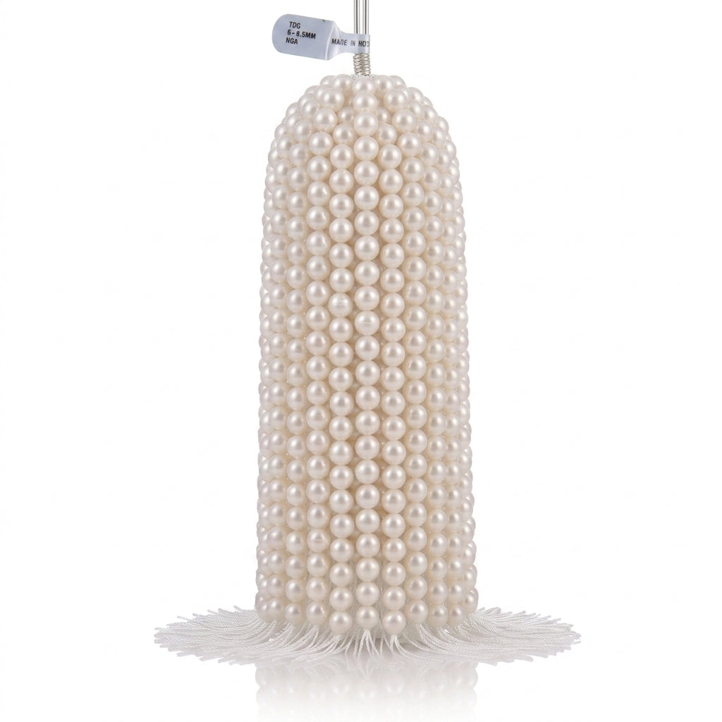 White Freshwater Pearl Strand | 6–6.5mm AAA+ Grade