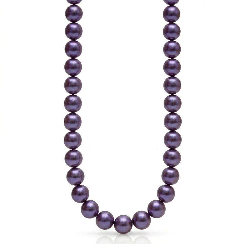 Dark Purple Freshwater Edison Pearl Strand | 11–13mm AAA+ Grade