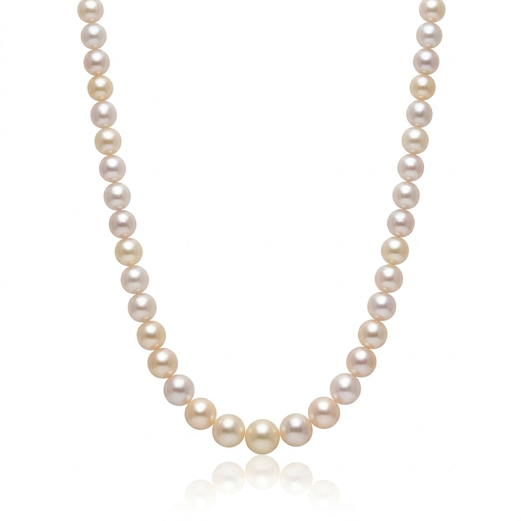 White Akoya Pearl Strand | 6–6.5mm AAA Grade