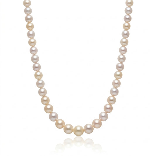 White Akoya Pearl Strand | 5.5–7mm AAA Grade | Seawater Cultured