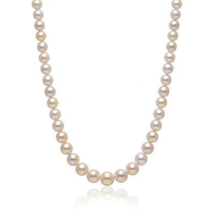White Akoya Pearl Strand | 8–9mm AAAAA- Tennyo (Hanadama) Grade | Per Strand