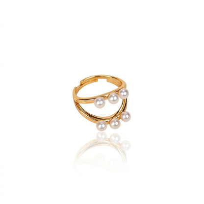 S925 Silver - White Freshwater Pearl Ring | 3–4mm AAA Grade