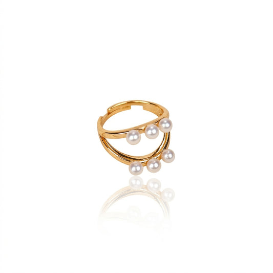 S925 Silver - White Freshwater Pearl Ring | 3–4mm AAA Grade