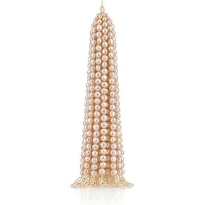 Pink & Orange Freshwater Pearl Strand | 4.5–5mm AAA Grade | Round Pearls | Per Strand