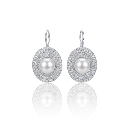 S925 Silver - White Freshwater Pearl Stud Earrings | 7–8mm AAA Grade