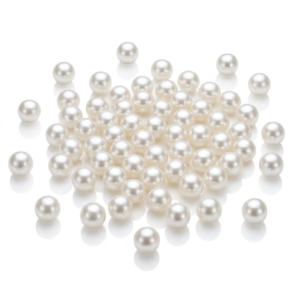 White Freshwater Loose Pearls | 8–9mm AAAA Grade
