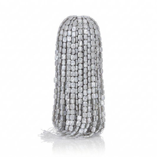 White Baroque Freshwater Pearl Strand | 13–17mm AA Grade