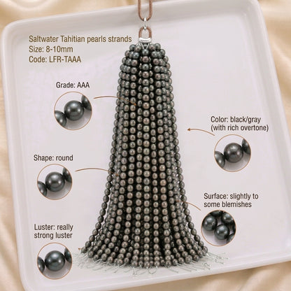 Tahitian Pearl Strand | 8–10mm AAA Grade