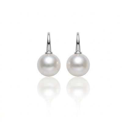 S925 Silver - Freshwater Pearl Necklace & Earrings Set | 9.5–12mm