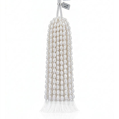 White Baroque Keshi Freshwater Pearl Strand | 8–8.5mm AAA Grade | Per Strand