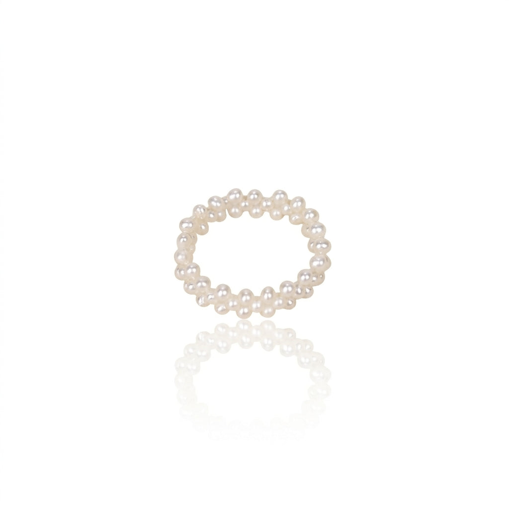 White Freshwater Pearl Ring | 2–3mm AAA Grade