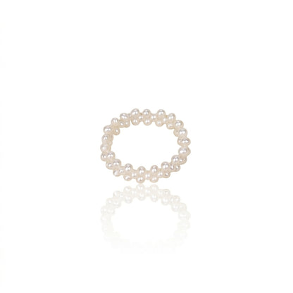 White Freshwater Pearl Ring | 2–3mm AAA Grade