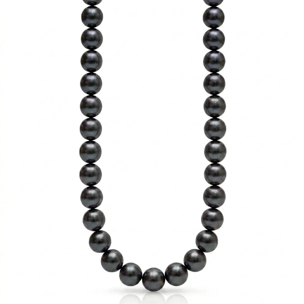 Gray-Green Tahitian Pearl Strand | 12–15mm AAA Grade