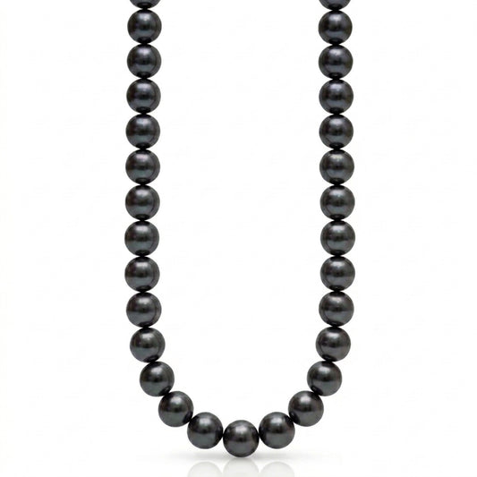 Gray-Green Tahitian Pearl Strand | 12–15mm AAA Grade