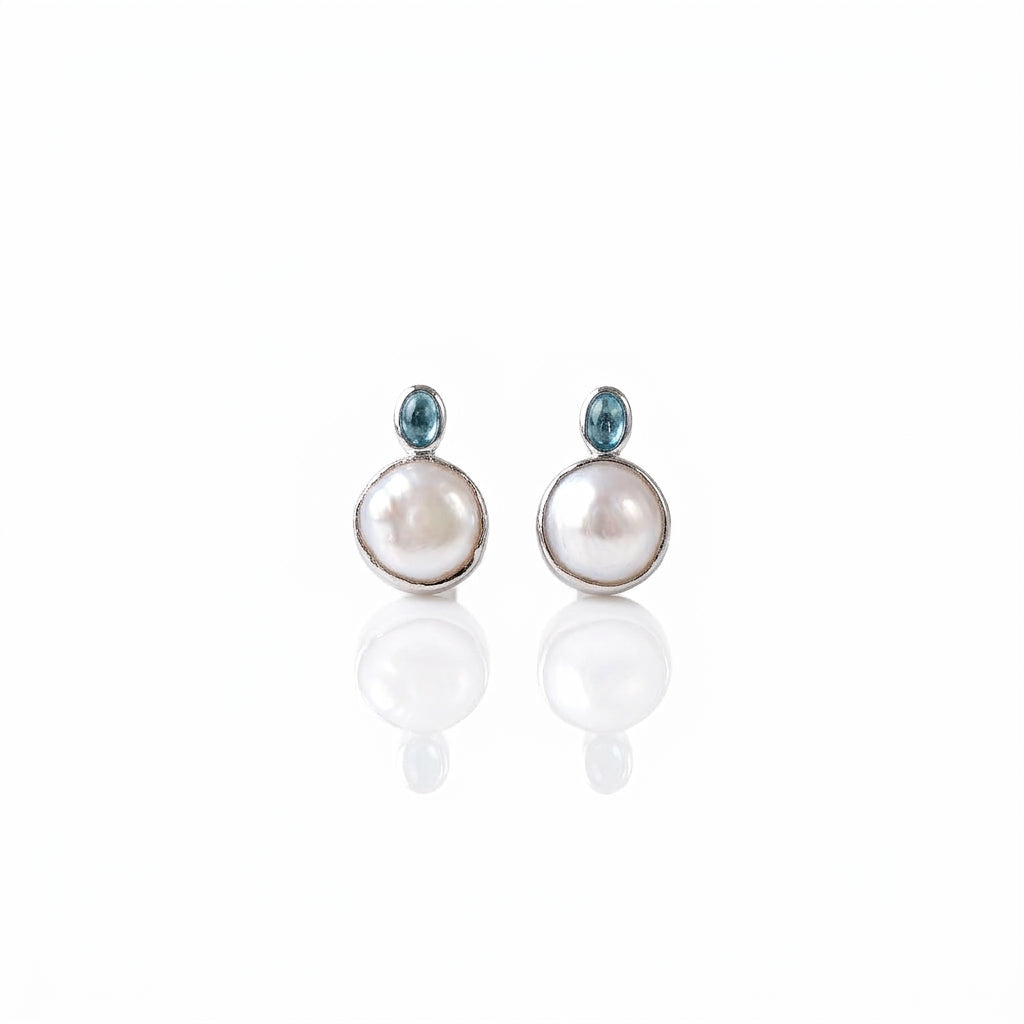 Freshwater Keshi Pearl Earrings | 10–11mm AAA Grade