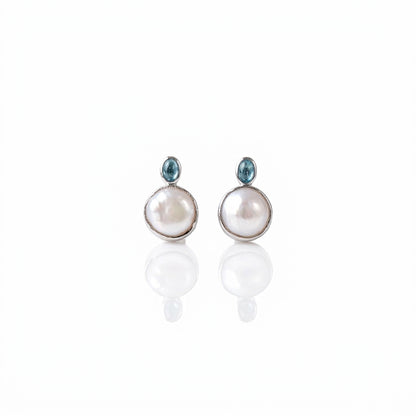 Freshwater Keshi Pearl Earrings | 10–11mm AAA Grade
