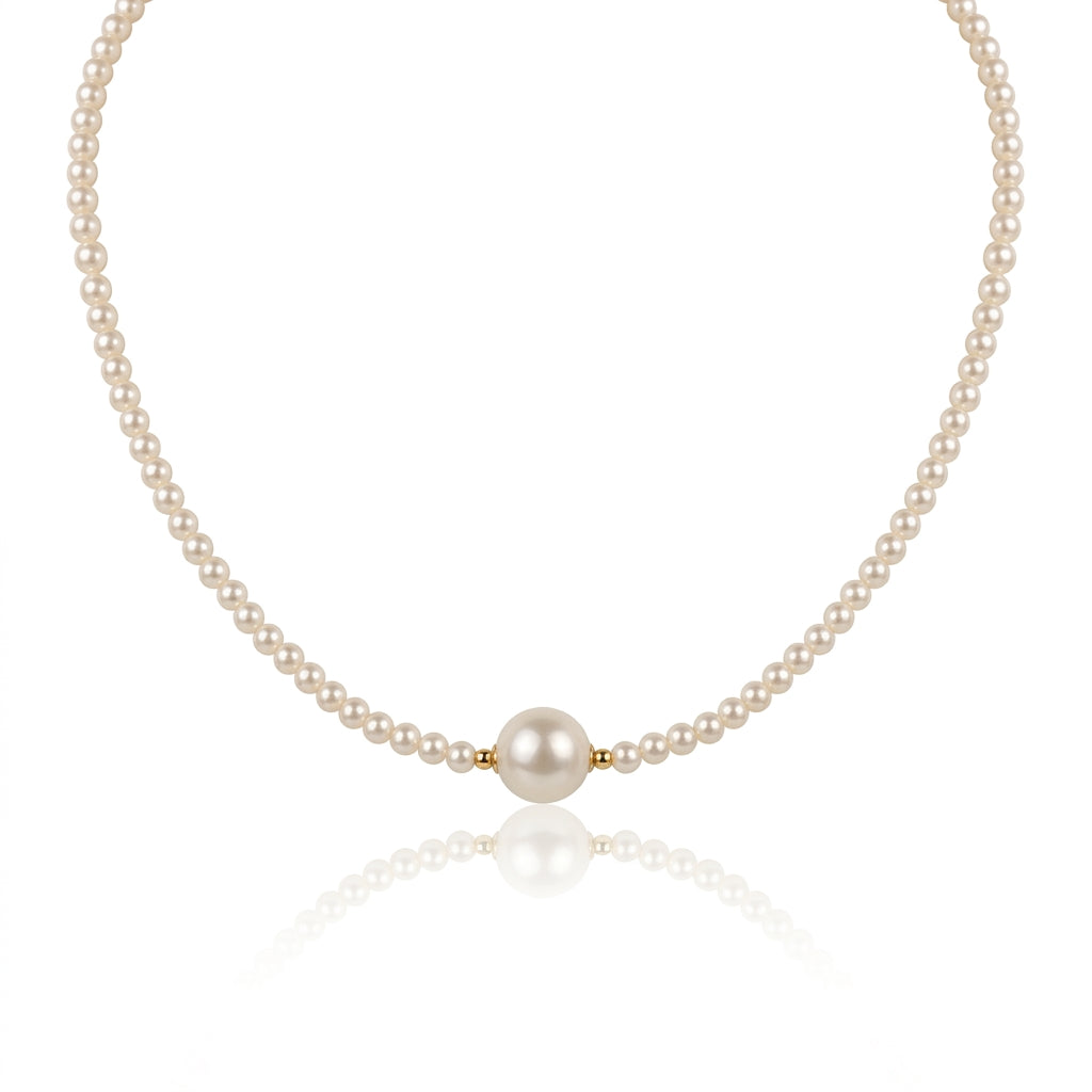 Titanium Steel - White Freshwater Pearl Jewelry | 3–10mm AAA Grade