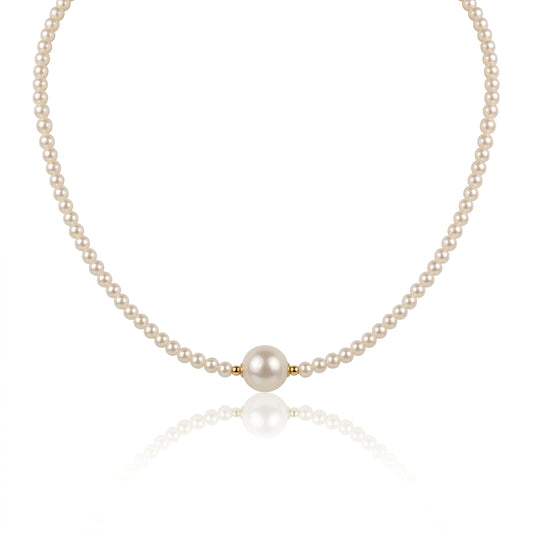 Titanium Steel - White Freshwater Pearl Jewelry | 3–10mm AAA Grade