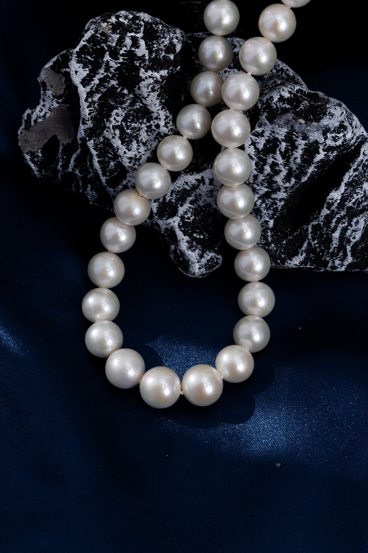 S925 Silver - Freshwater Pearl Double-Layered Sweater Necklace | 9–10mm
