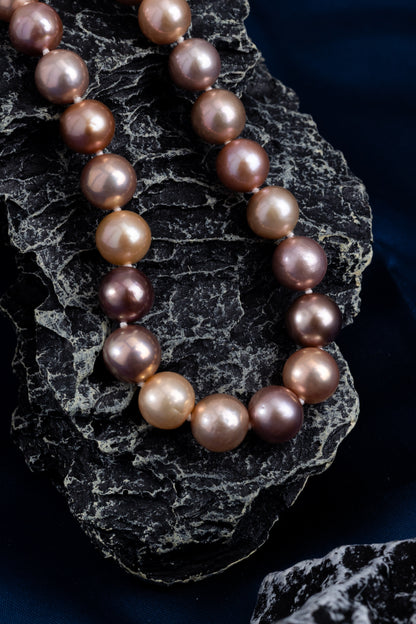 S925 Silver - Mixed Color Freshwater Pearl Detachable Necklace | 3.5–4mm & 7–8mm AAA Grade