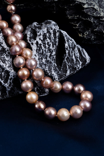 S925 Silver - Mixed Color Freshwater Pearl Detachable Necklace | 3.5–4mm & 7–8mm AAA Grade