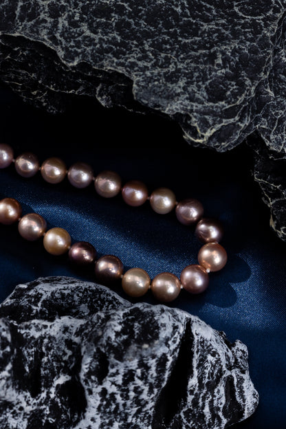 S925 Silver - Mixed Color Freshwater Pearl Detachable Necklace | 3.5–4mm & 7–8mm AAA Grade