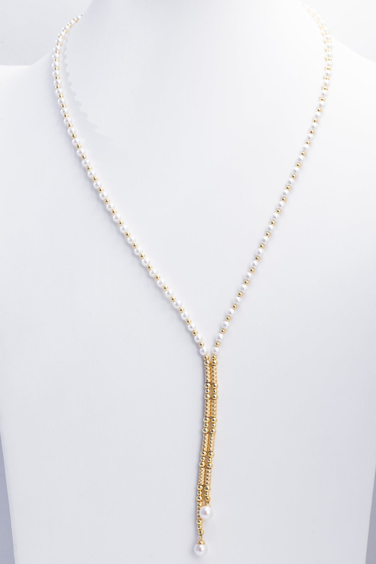 18K Gold-Plated Sterling Silver - Freshwater Baby Pearl Versatile Necklace | 3–4mm