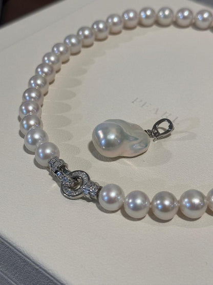 S925 Silver - Freshwater Pearl Strand Necklace | 10–11mm