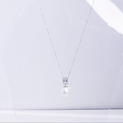 S925 Silver - Freshwater White Pearl Pendant Necklace