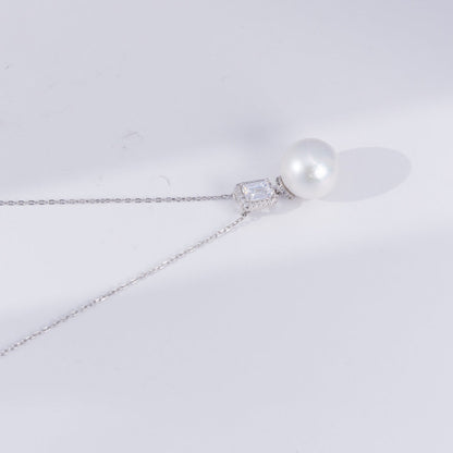 S925 Silver - Freshwater White Pearl Pendant Necklace