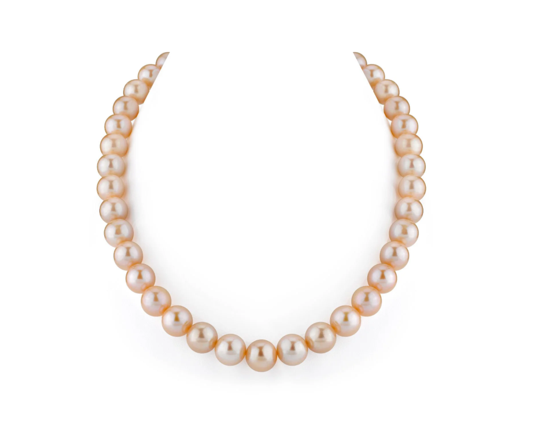 S925 Silver - Champagne Freshwater Edison Pearl Necklace
