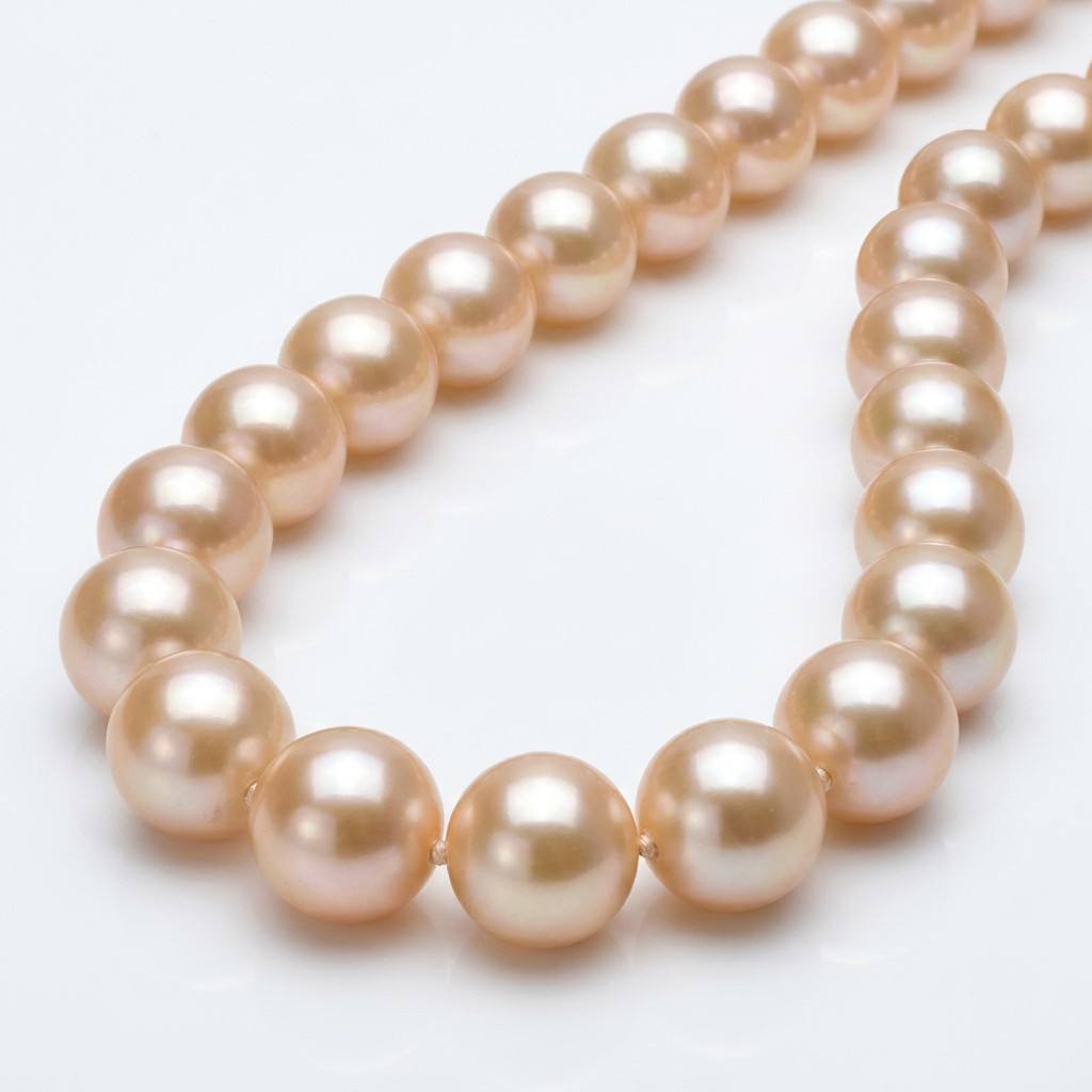 S925 Silver - Champagne Freshwater Edison Pearl Necklace
