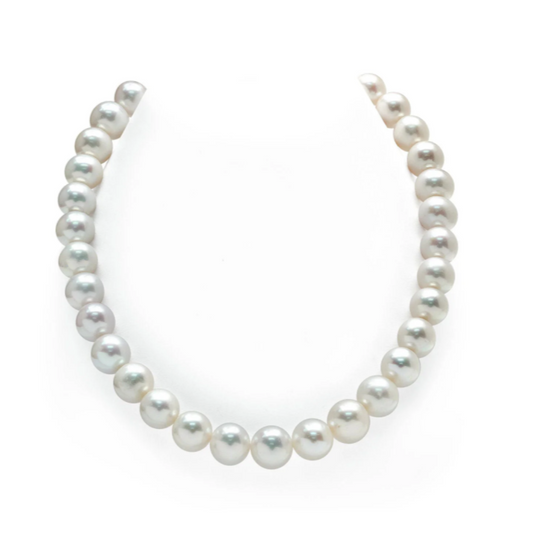 S925 Silver - White Edison Pearl Necklace | 11–13 mm AAA Grade