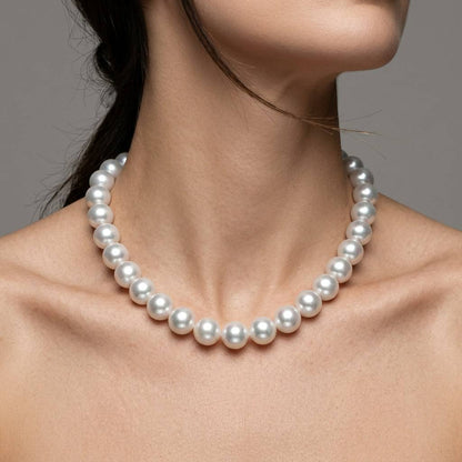 S925 Silver - White Edison Pearl Necklace