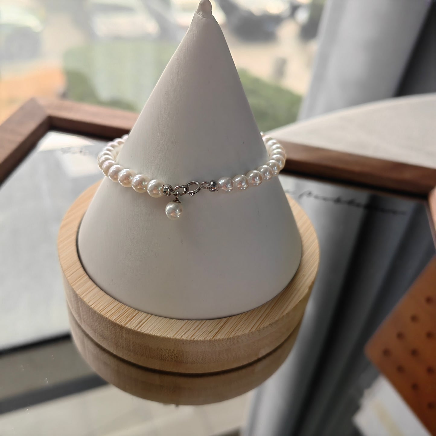 S925 Silver - Freshwater Pearl Bracelet | 5–6mm AAAA Grade