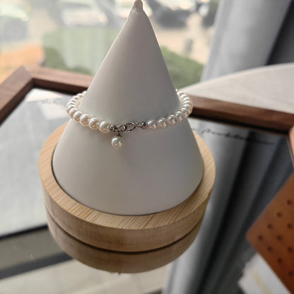 S925 Silver - Freshwater Pearl Bracelet | 5–6mm AAAA Grade