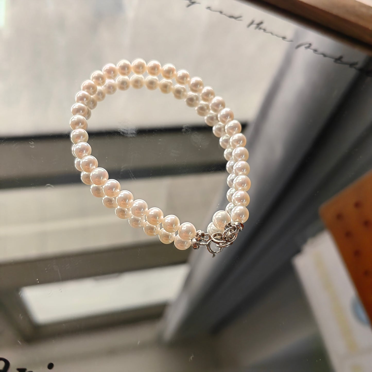S925 Silver - Freshwater Pearl Bracelet | 5–6mm AAAA Grade