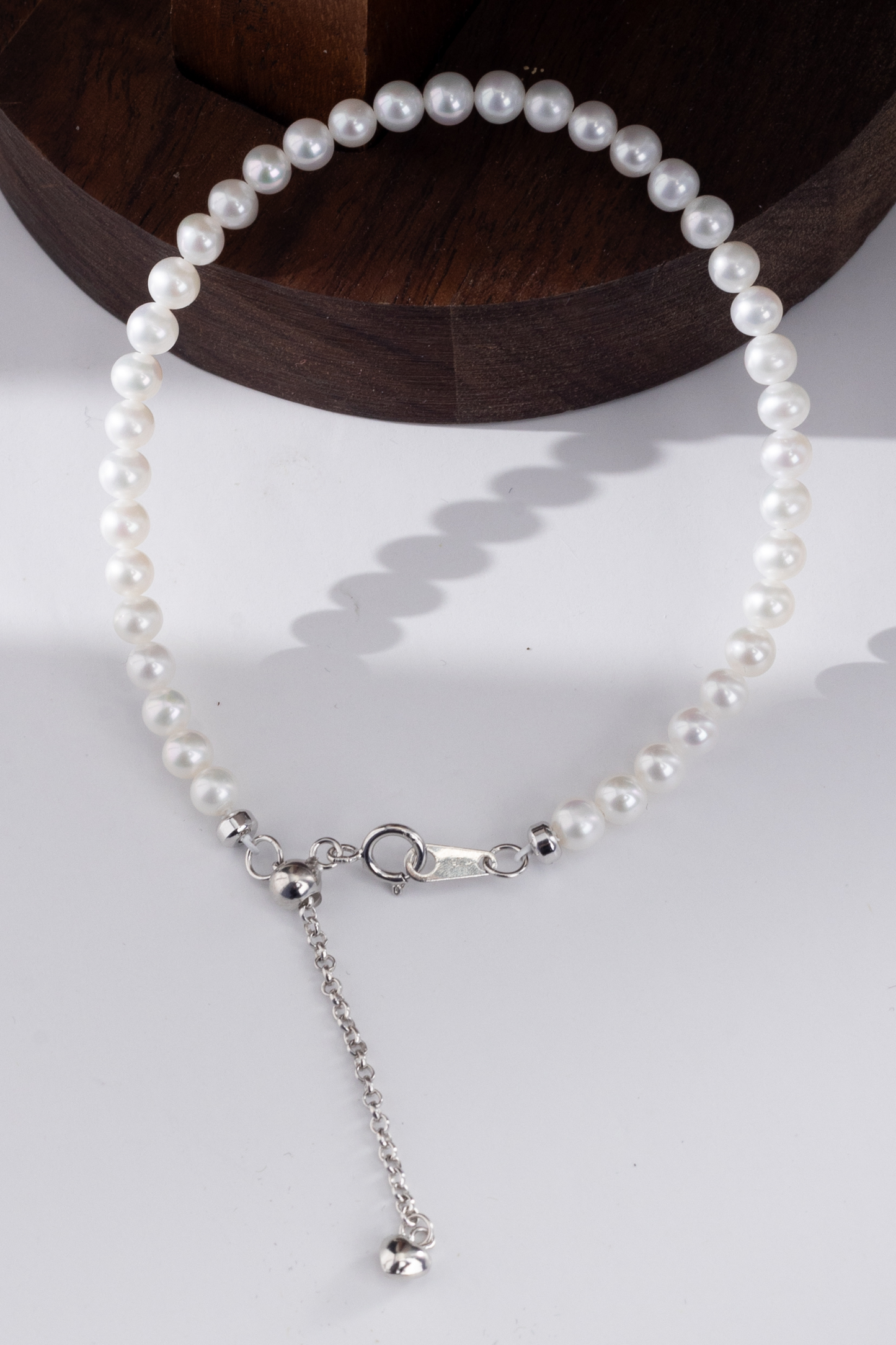 S925 Silver - Freshwater Pearl Bracelet | 5–6mm AAAA Grade