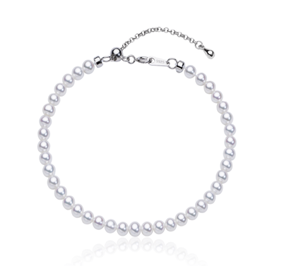 S925 Silver - Freshwater Pearl Bracelet | 5–6mm AAAA Grade