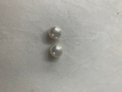 White Freshwater Edison Pearl Matched Pair | 12–13mm AAA Grade | Pair of Pearls