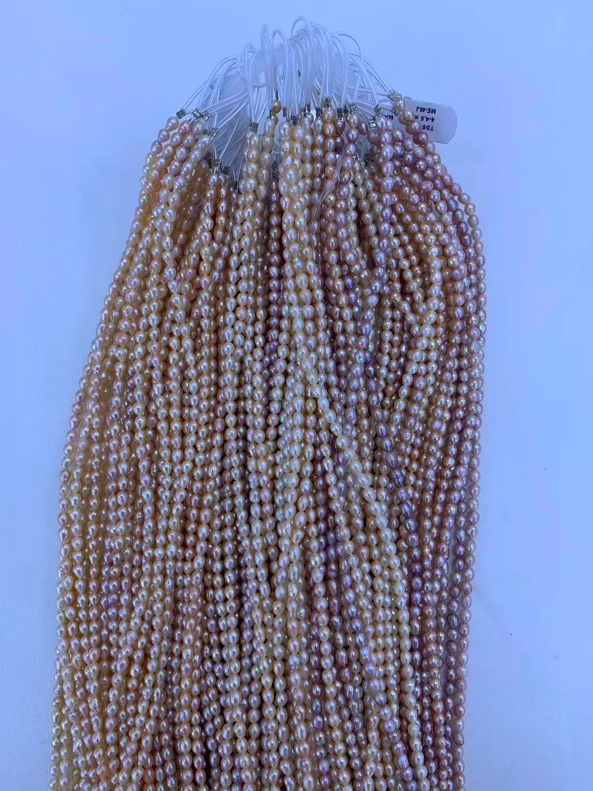 Orange & Purple Freshwater Pearl Strand | 4–4.5mm AA Grade