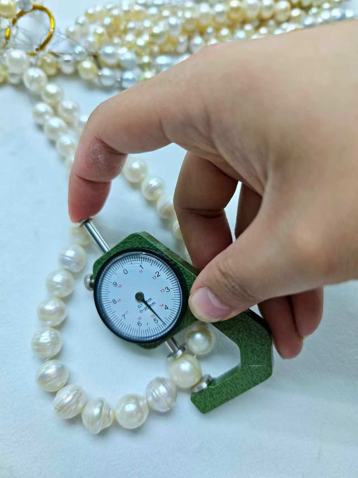 White Saltwater Circled Pearl Strand | 11–15mm AA Grade