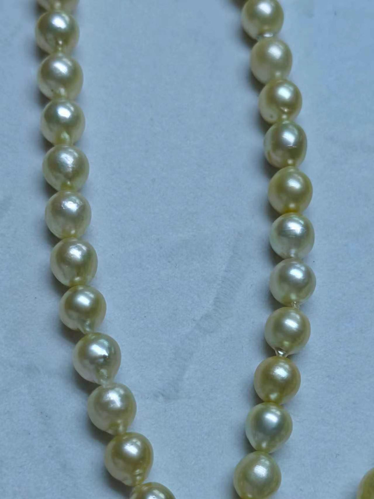 Light Gold Saltwater Baroque Pearl Strand | 9–11mm AA Grade