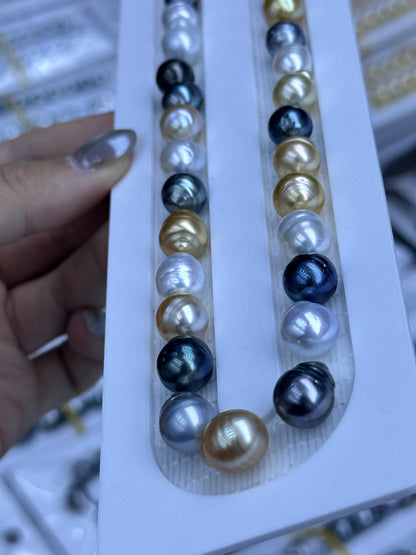 South Sea & Tahitian Baroque Pearl Loose Pearl Strand | 8–11mm AAA- Grade | Per Strand